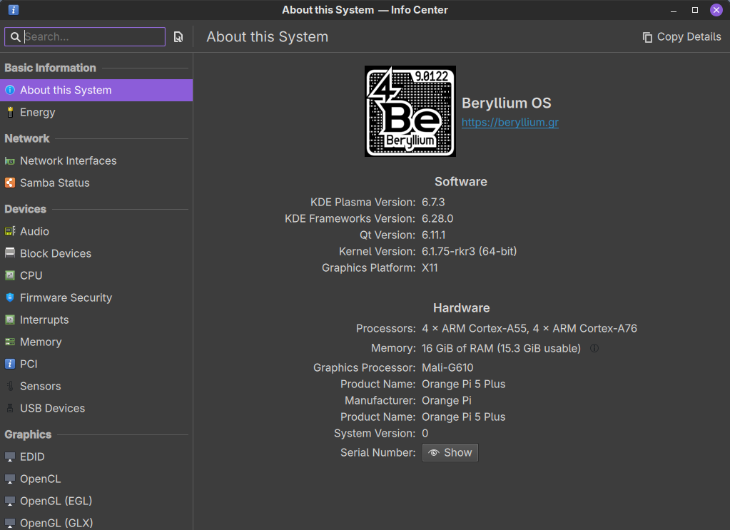 Beryllium on hardware
